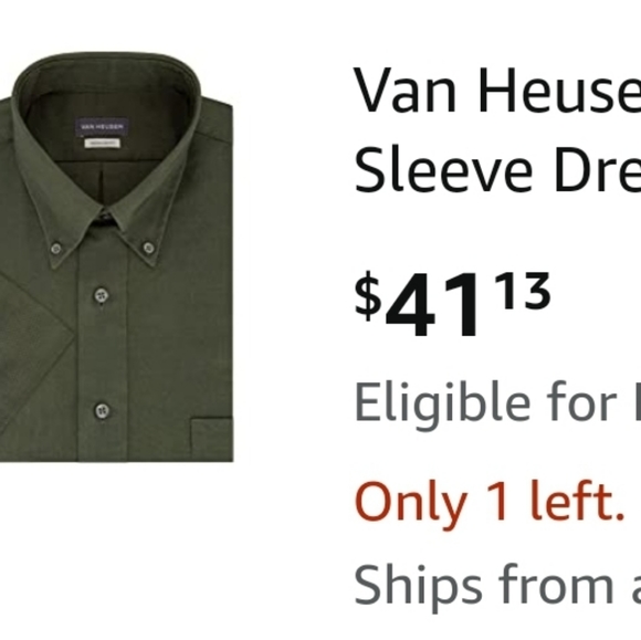 Dark Olive Green button up and button down collar men's shirt - Picture 10 of 10